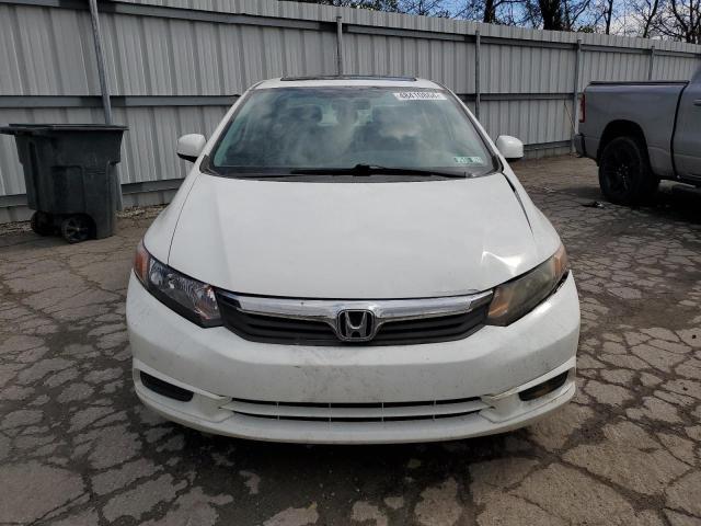 2HGFB2F87CH551072 - 2012 HONDA CIVIC EX WHITE photo 5