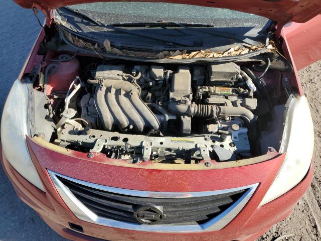 3N1CN7AP0EL858861 - 2014 NISSAN VERSA S RED photo 11