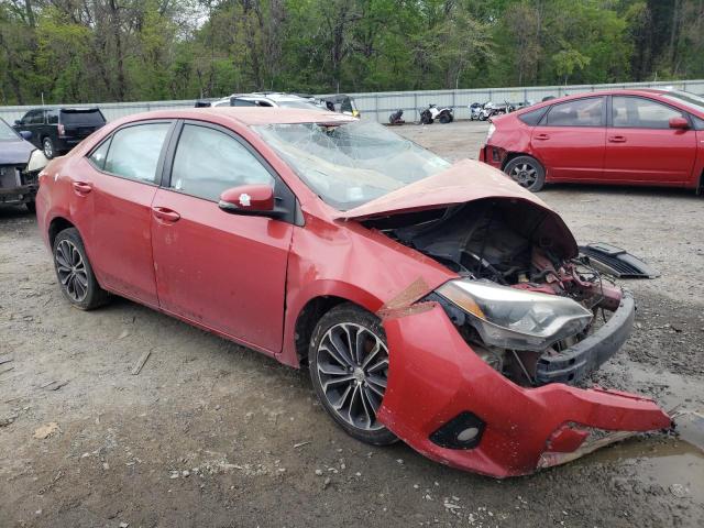 5YFBURHE6GP563944 - 2016 TOYOTA COROLLA L RED photo 4