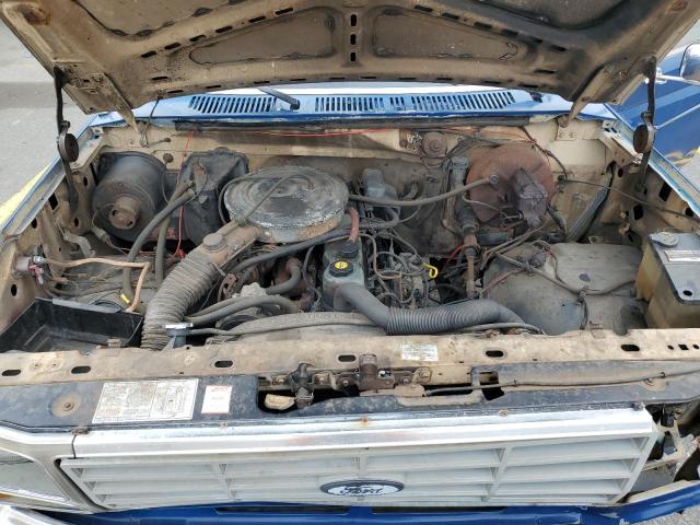 1FTEF25Y5GNA69830 - 1986 FORD F250 BLUE photo 11