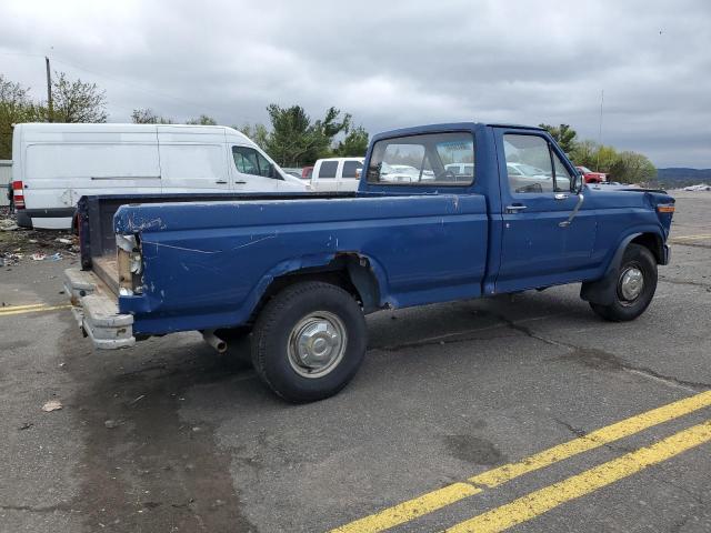 1FTEF25Y5GNA69830 - 1986 FORD F250 BLUE photo 3