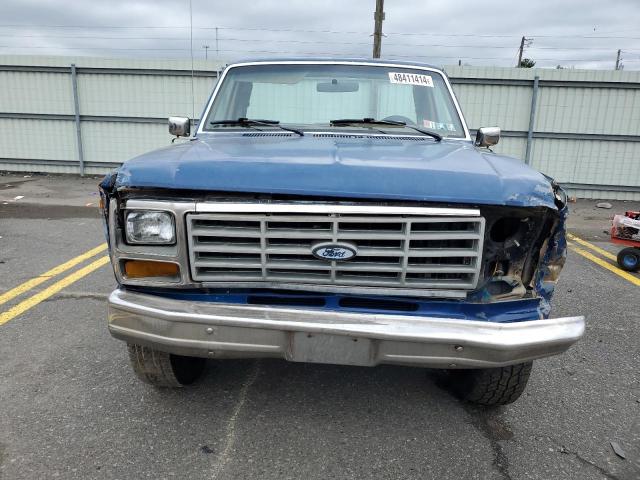 1FTEF25Y5GNA69830 - 1986 FORD F250 BLUE photo 5