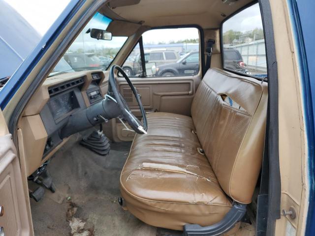 1FTEF25Y5GNA69830 - 1986 FORD F250 BLUE photo 7