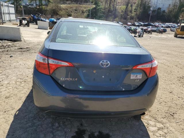 2T1BURHE6GC576838 - 2016 TOYOTA COROLLA L GRAY photo 6