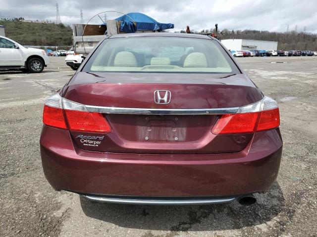 1HGCR2F78EA071095 - 2014 HONDA ACCORD EX MAROON photo 6