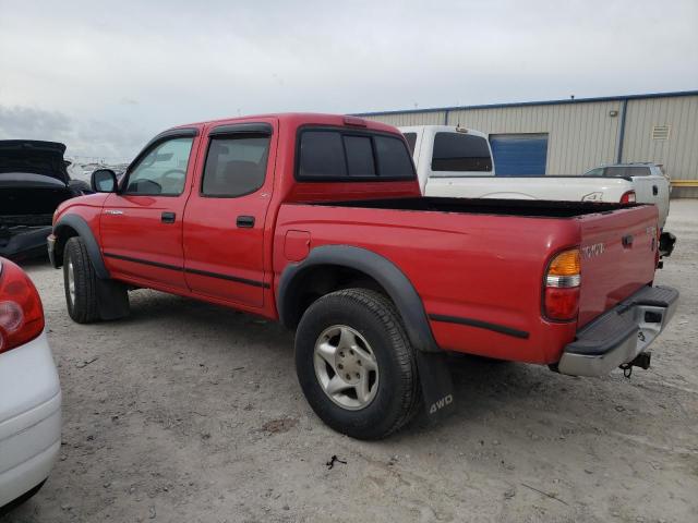 5TEHN72N53Z228716 - 2003 TOYOTA TACOMA DOUBLE CAB RED photo 2
