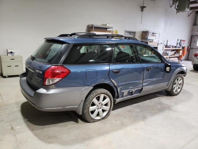 4S4BP61C797327902 - 2009 SUBARU OUTBACK 2.5I BLUE photo 3