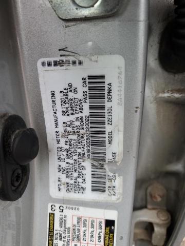 1NXBR30E88Z023022 - 2008 TOYOTA COROLLA CE SILVER photo 12