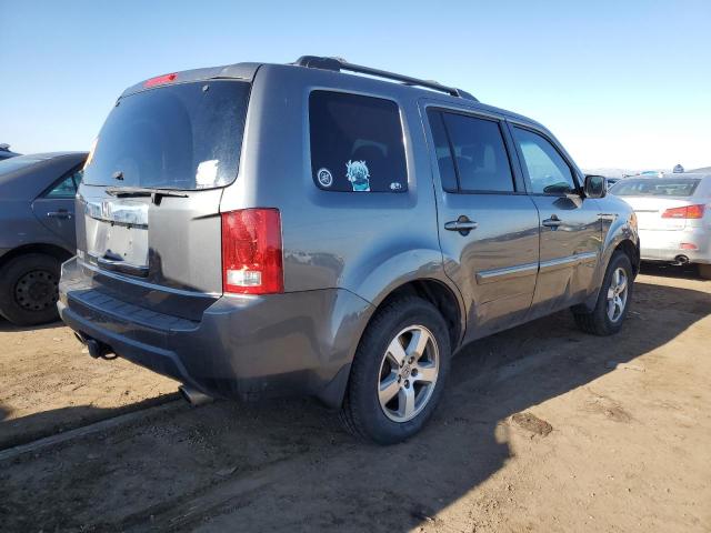 5FNYF3H66BB026795 - 2011 HONDA PILOT EXL GRAY photo 3