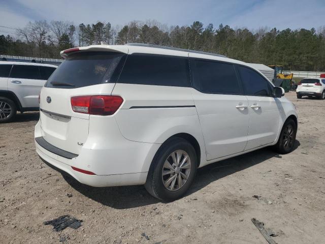 KNDMB5C19F6032173 - 2015 KIA SEDONA LX WHITE photo 3