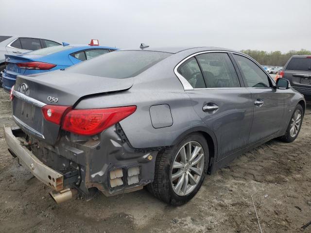 JN1BV7AP5FM351554 - 2015 INFINITI Q50 BASE GRAY photo 3