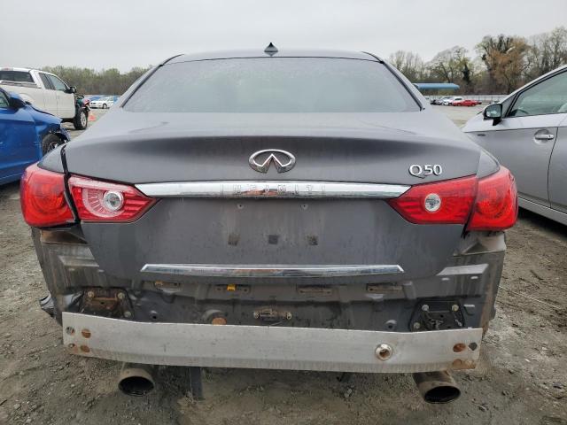 JN1BV7AP5FM351554 - 2015 INFINITI Q50 BASE GRAY photo 6