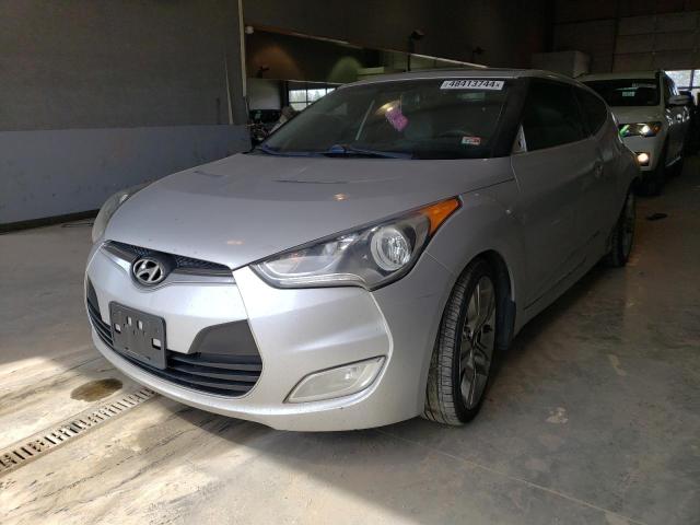 KMHTC6AD8CU048038 - 2012 HYUNDAI VELOSTER SILVER photo 1