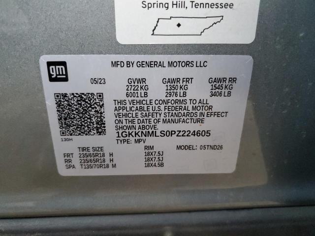 1GKKNMLS0PZ224605 - 2023 GMC ACADIA SLT GRAY photo 13