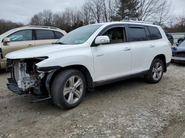 5TDDK3EH0DS212282 - 2013 TOYOTA HIGHLANDER LIMITED WHITE photo 1