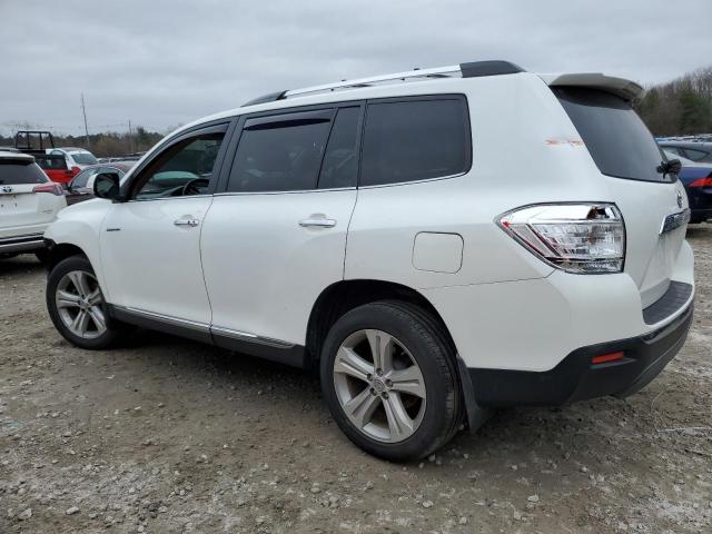 5TDDK3EH0DS212282 - 2013 TOYOTA HIGHLANDER LIMITED WHITE photo 2