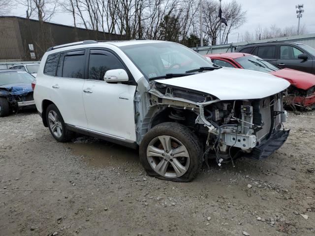 5TDDK3EH0DS212282 - 2013 TOYOTA HIGHLANDER LIMITED WHITE photo 4