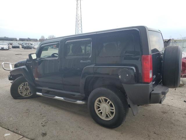 5GTDN13E078231856 - 2007 HUMMER H3 BLACK photo 2