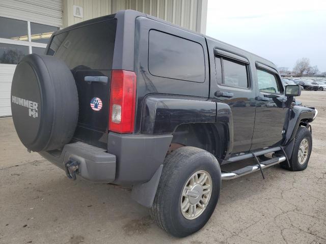 5GTDN13E078231856 - 2007 HUMMER H3 BLACK photo 3