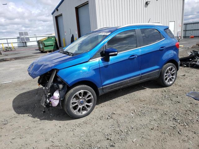 MAJ6S3KL8KC297703 - 2019 FORD ECOSPORT TITANIUM BLUE photo 1