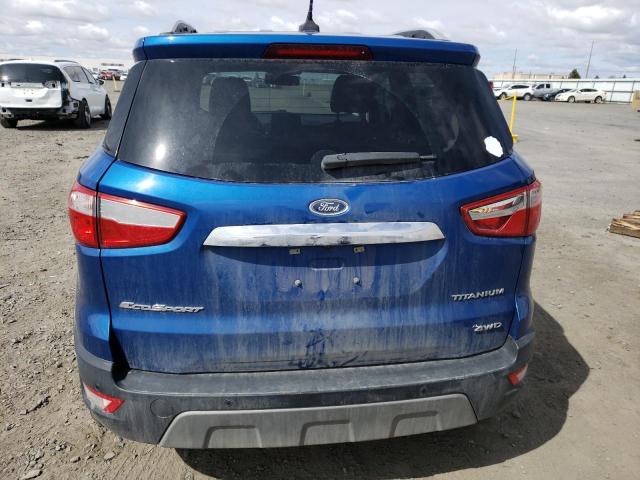 MAJ6S3KL8KC297703 - 2019 FORD ECOSPORT TITANIUM BLUE photo 6