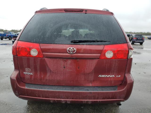 5TDZK23C08S201103 - 2008 TOYOTA SIENNA CE BURGUNDY photo 6