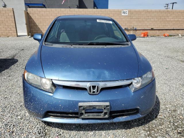 1HGFA16557L003843 - 2007 HONDA CIVIC LX BLUE photo 5