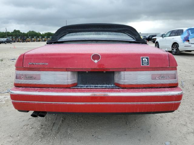 1G6VS3396PU128065 - 1993 CADILLAC ALLANTE RED photo 6