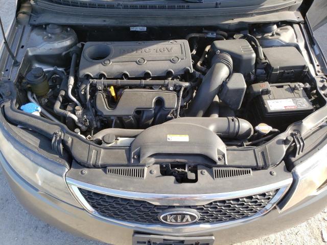 KNAFU5A24C5618132 - 2012 KIA FORTE EX GRAY photo 11