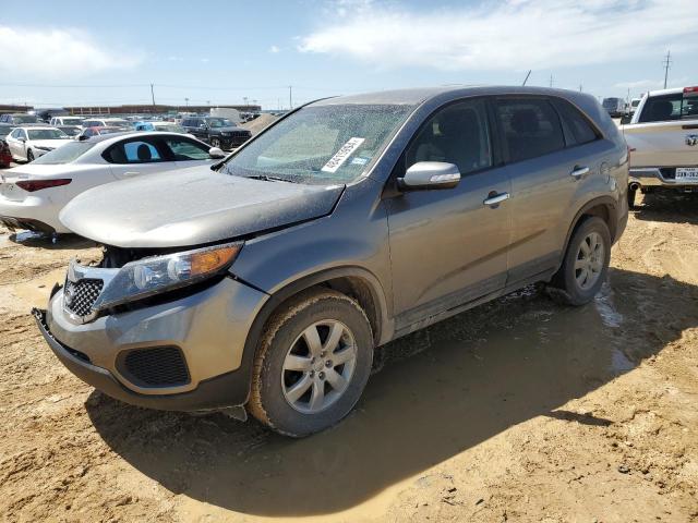 5XYKT3A19DG378875 - 2013 KIA SORENTO LX SILVER photo 1