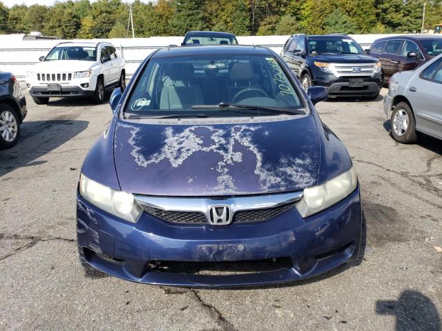 2HGFA16889H515462 - 2009 HONDA CIVIC EX BLUE photo 5