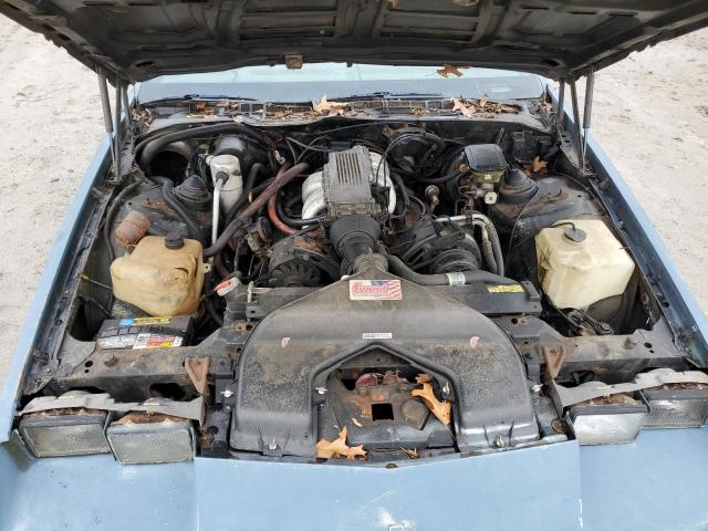 1G1FP87FXGN103074 - 1986 CHEVROLET CAMARO BLUE photo 11