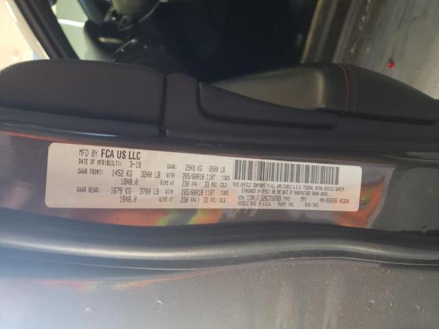 1C4RJFLG2KC716769 - 2019 JEEP GRAND CHER TRAILHAWK ნაცრისფერი ფოტო 14