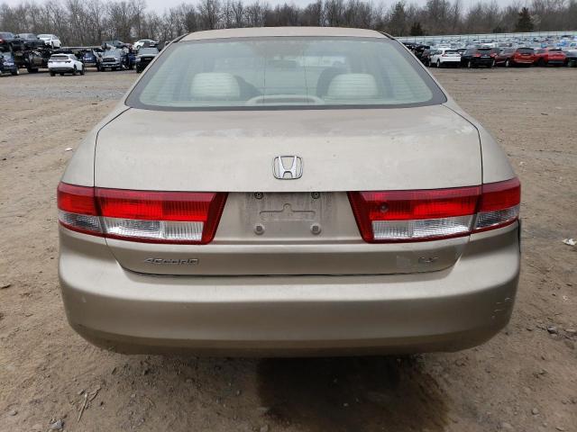 1HGCM56373A089081 - 2003 HONDA ACCORD LX BEIGE photo 6