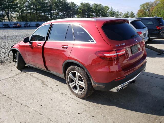 WDC0G4KB2HF134335 - 2017 MERCEDES-BENZ GLC 300 4MATIC RED photo 2