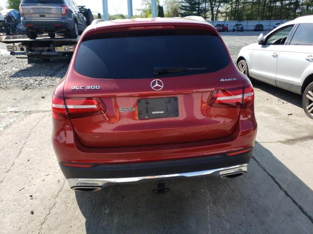 WDC0G4KB2HF134335 - 2017 MERCEDES-BENZ GLC 300 4MATIC RED photo 6