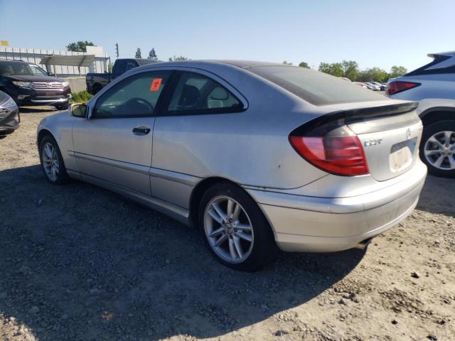 WDBRN40J33A390081 - 2003 MERCEDES-BENZ C 230K SPORT COUPE SILVER photo 2