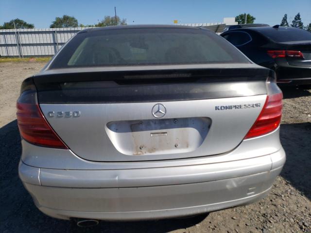 WDBRN40J33A390081 - 2003 MERCEDES-BENZ C 230K SPORT COUPE SILVER photo 6