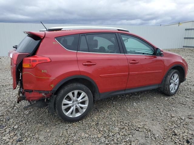 2T3DFREV5DW104803 - 2013 TOYOTA RAV4 LIMITED RED photo 3