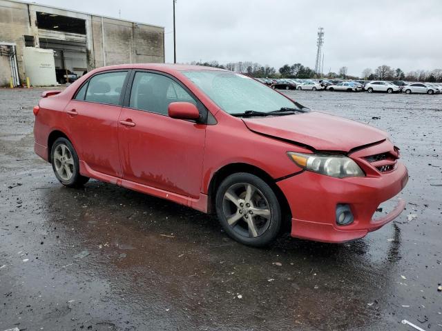 2T1BU4EE4BC630928 - 2011 TOYOTA COROLLA BASE RED photo 4