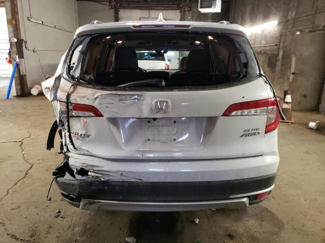 5FNYF6H01NB044400 - 2022 HONDA PILOT ELITE WHITE photo 6