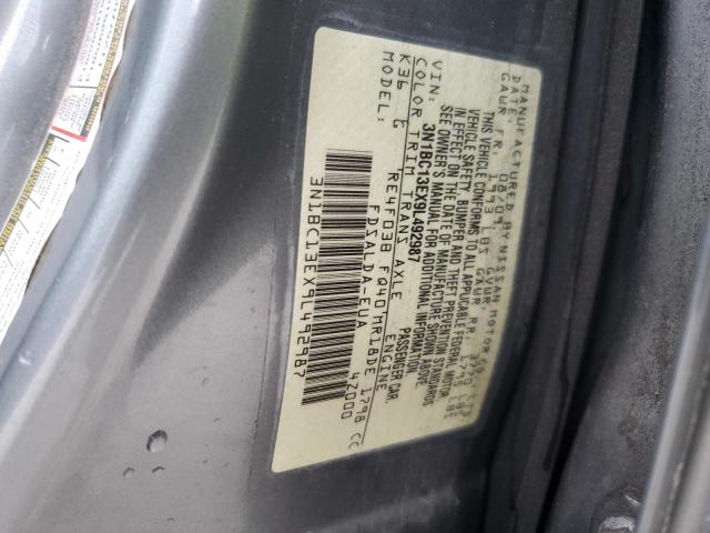 3N1BC13EX9L492987 - 2009 NISSAN VERSA S GRAY photo 13