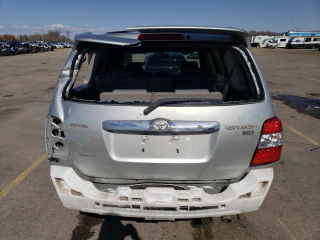 JTEEW21A260033013 - 2006 TOYOTA HIGHLANDER HYBRID SILVER photo 6