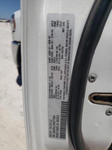 3C6UR5JL2NG271584 - 2022 RAM 2500 BIG HORN/LONE STAR WHITE photo 12