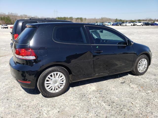 WVWBB7AJ7CW246094 - 2012 VOLKSWAGEN GOLF BLACK photo 3