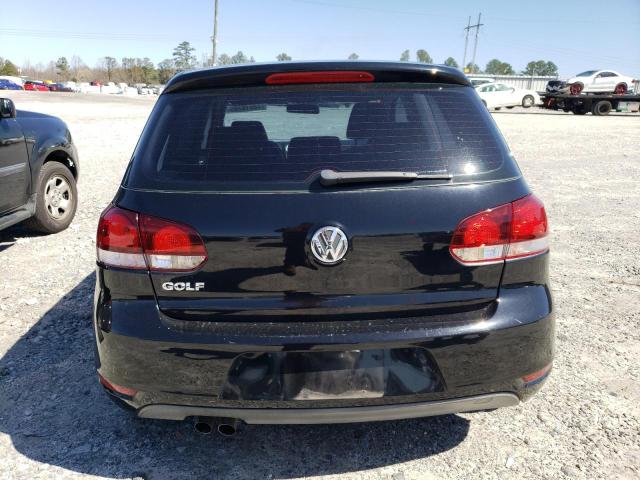 WVWBB7AJ7CW246094 - 2012 VOLKSWAGEN GOLF BLACK photo 6