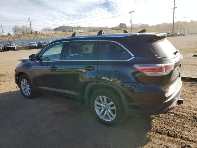 5TDJKRFH2GS505240 - 2016 TOYOTA HIGHLANDER XLE 黑色 照片 2