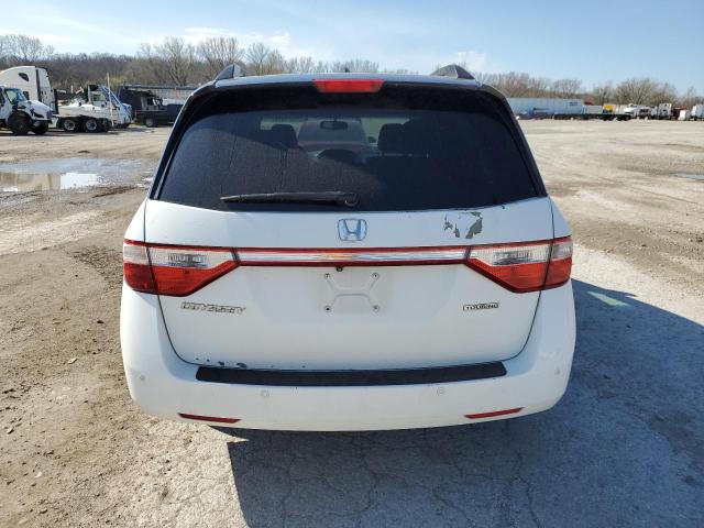 5FNRL5H97BB054382 - 2011 HONDA ODYSSEY TOURING WHITE photo 6