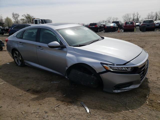 1HGCV1F56JA017051 - 2018 HONDA ACCORD EXL SILVER photo 4