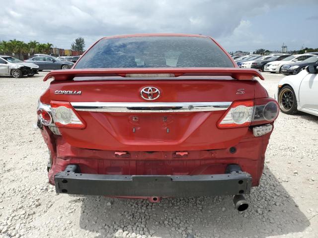 5YFBU4EE3DP078549 - 2013 TOYOTA COROLLA BASE RED photo 6